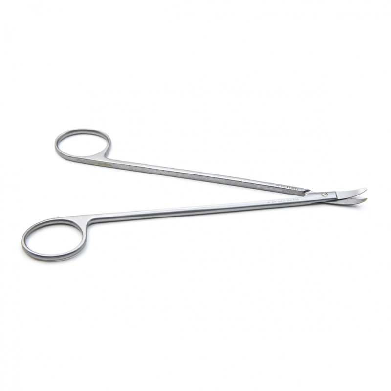 Ножницы сосудистые вертикально-изогнутые по радиусу, 158 мм (Н-39тр), МИЗТ