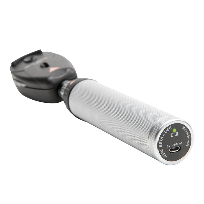 Отоскоп медицинский BETA 400 LED с рукояткой перезаряжаемой BETA 4 USB Heine