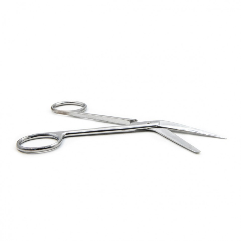 Ножницы для вскрытия сосудов, горизонтально-изогнутые, 135 мм. Surgiwell