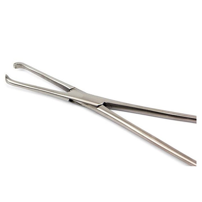 Зажим для захватывания кишечной стенки д/новор., 140 мм