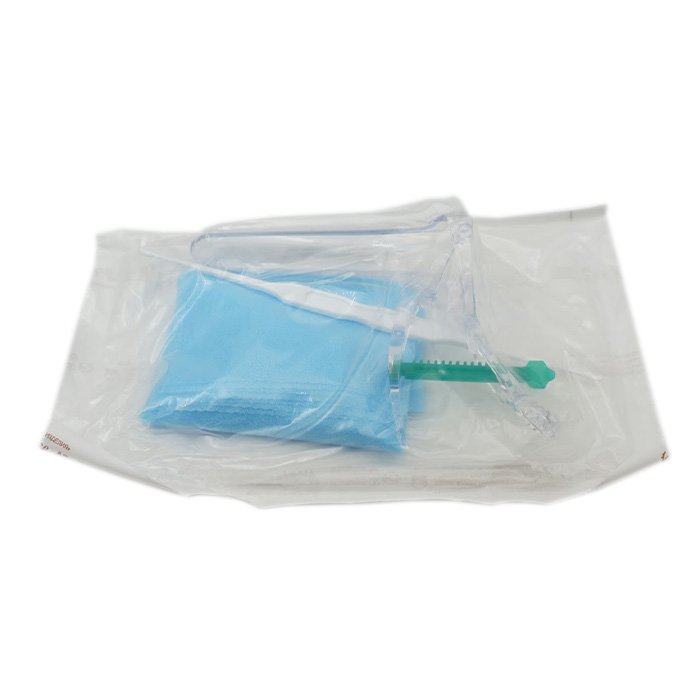 Набор гинекологический смотровой одноразовый стерильный «Ева» (Зеркало по Куско №3 белое, цитощетка, салфетка Б-16, перчатки латексные смотровые, размер М), 10 компл