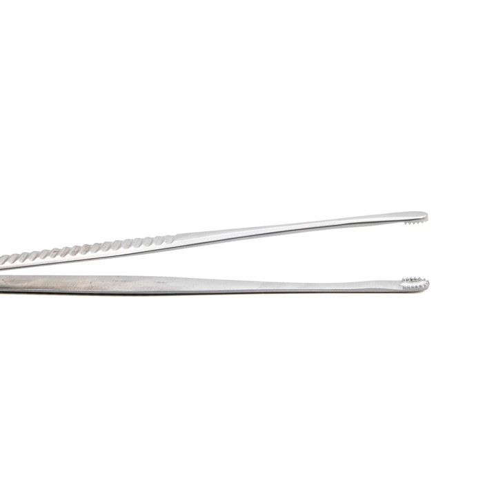 Пинцет медицинский зубчатолапчатый, прямой, 205 мм (П-157р), МИЗТ