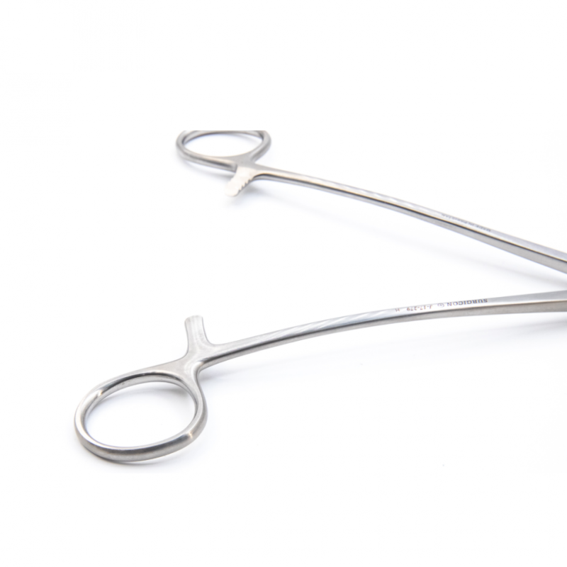 Зажим для желчного протока 1х2 зубчатый, по Грею