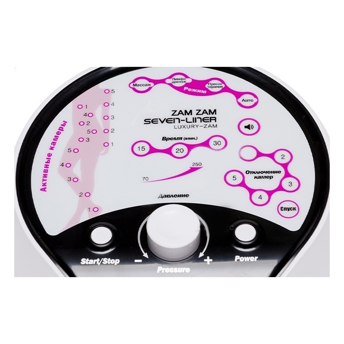 WelbuTech Seven Liner Zam Luxury Аппарат для лимфодренажа, прессотерапии, массажа (максимальный комплект), размер XXL (новый тип стопы)