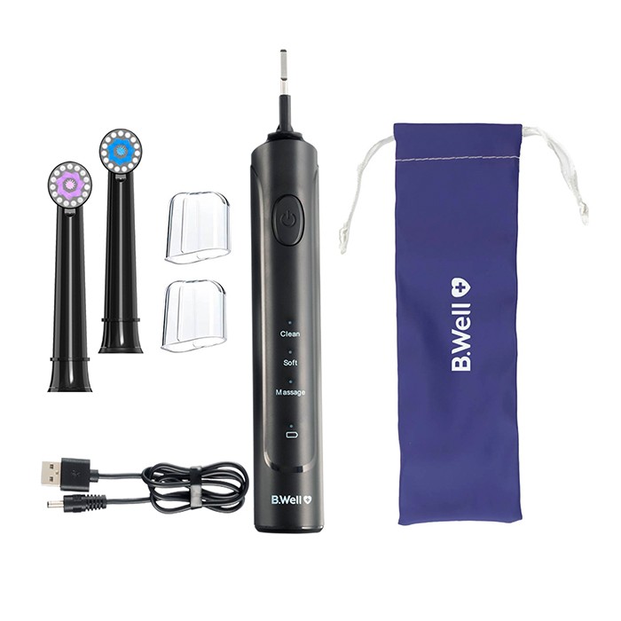 Электрическая зубная щетка, PRO-800, с аккумулятором, черная