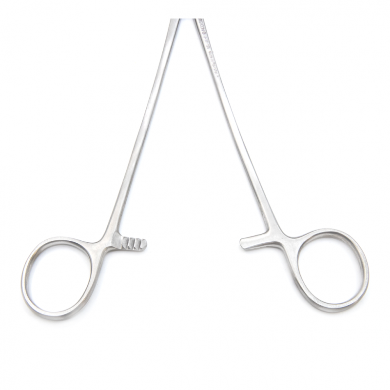 Зажим артериальный и лигатурный по Оверхольту, 21 см