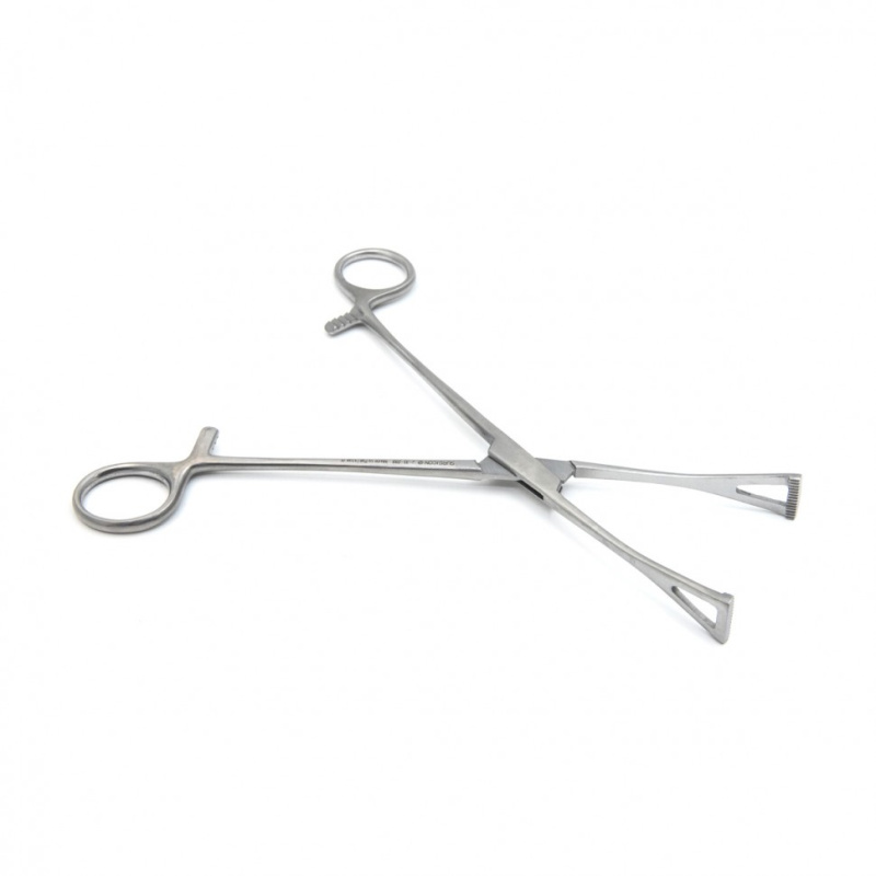 Щипцы-зажимы окончатые для захватывания сосудов 214мм