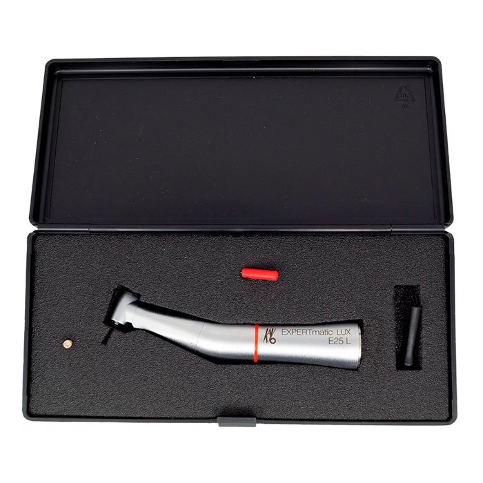 EXPERTmatic LUX E25 L - повышающий угловой наконечник с подсветкой, 1:5, 3-й внутренний спрей, для FG боров 1,6 мм, KaVo