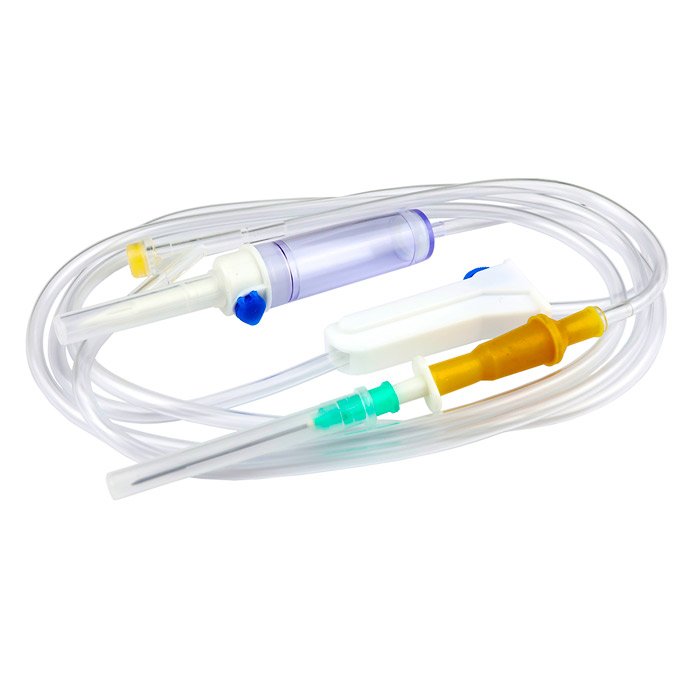 Система ИНФУЗИОННАЯ для переливания растворов (пластиковый шип), игла 0,80 х 40 - 21G, SFM, 15 шт