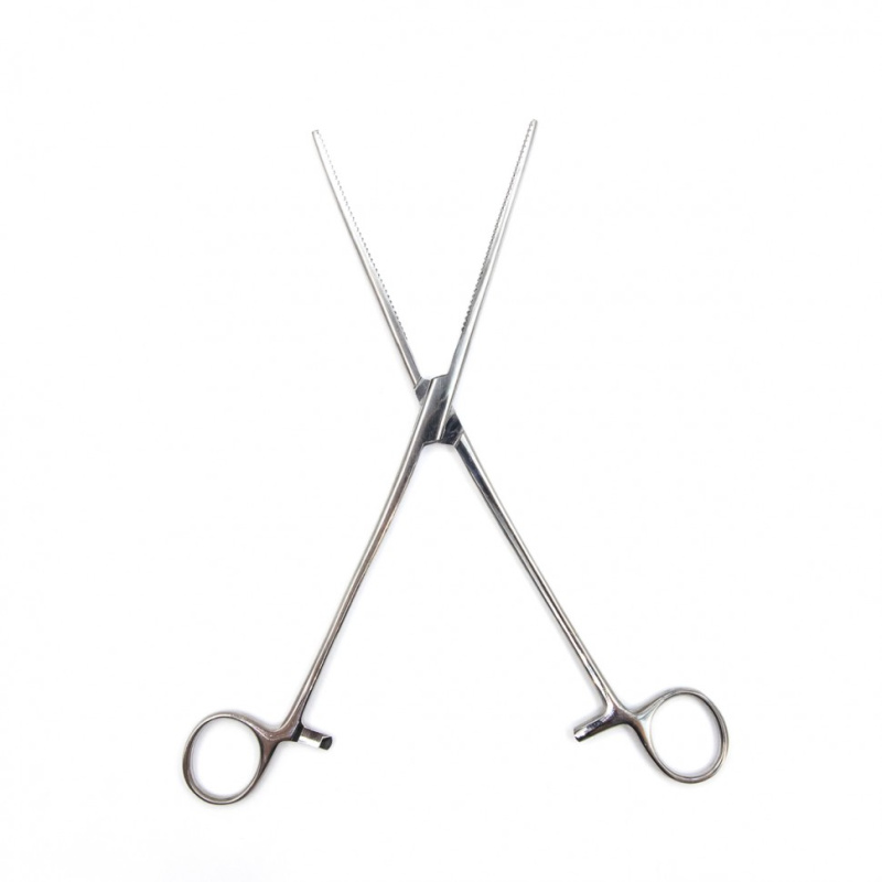 Зажим гинекологический длинный, прямой, 260 мм. Surgiwel