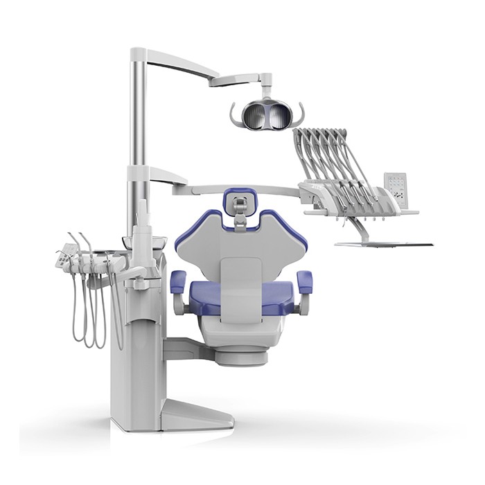 SILVERFOX S8 PRO – стоматологическая установка с верхней подачей и пневматическая система управления инструментами