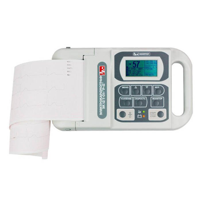 Электрокардиограф ЭК12Т-01-Р-Д с экраном 63 мм НПП Монитор (с экраном 63 мм)