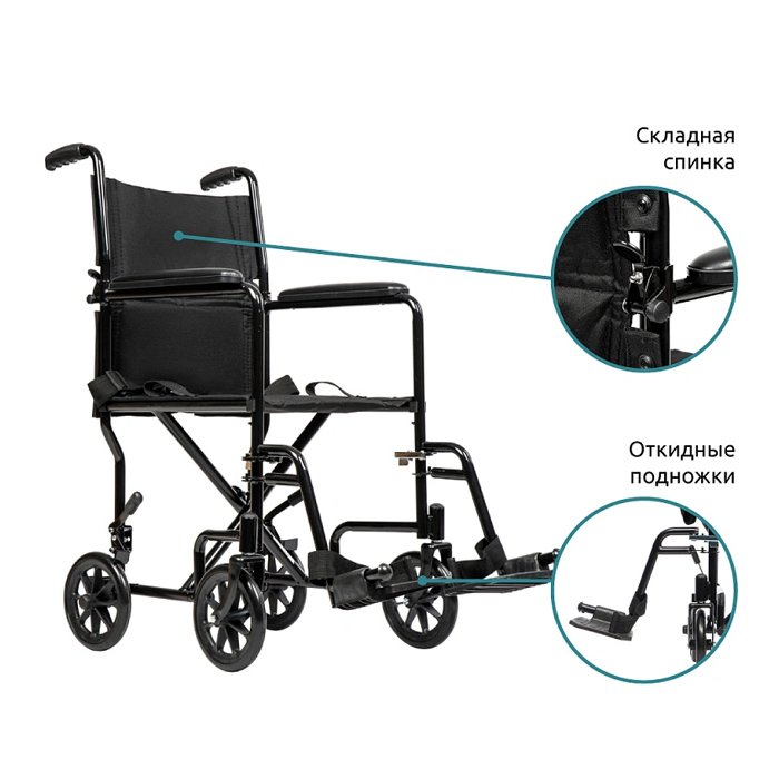 Инвалидная кресло-коляска механическая Ortonica Escort 100