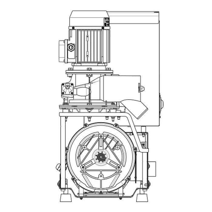 Turbo-Smart A - стоматологический аспиратор для влажной аспирации для 2-3 стоматологических установок, без кожуха