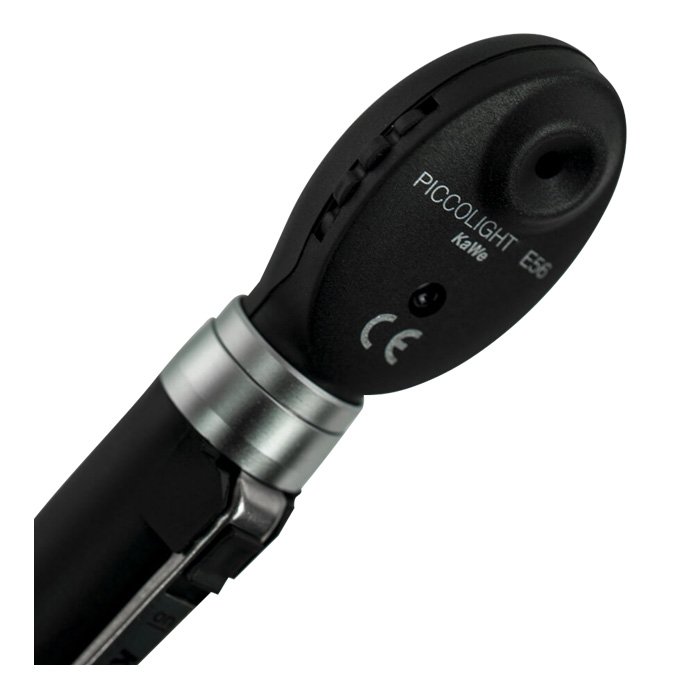 Офтальмоскоп карманный PICCOLIGHT E 56 (с ЛЭД лампой 2,5В) night (черный), сумочка в комплекте, KaWe
