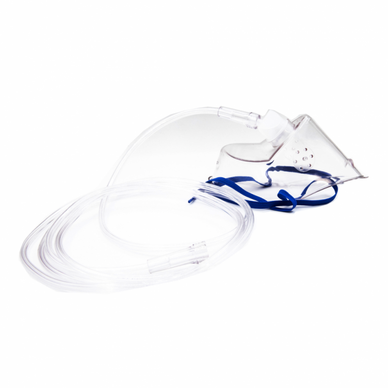 Маска кислородная взрослая + кислородный шланг 2,1 м