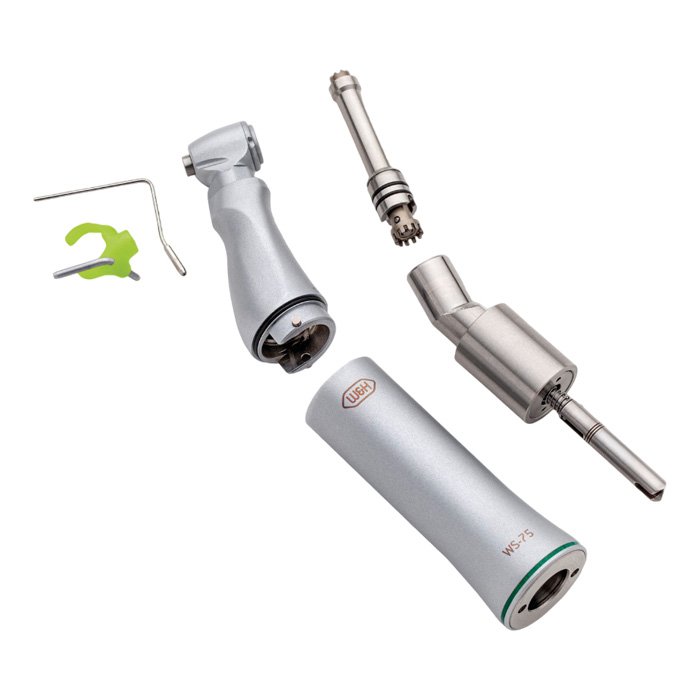 WS-75 - угловой наконечник с внешним спреем, 20:1, W&H