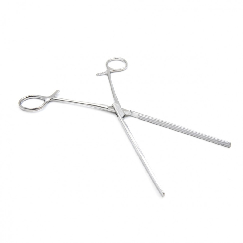 Зажим кишечный эластичный для взрослых, прямой, 240 мм. Surgiwell