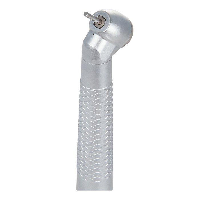 CX208-D - турбинный наконечник со стандартной головкой, наклоном 45 градусов, стальными подшипниками, кнопочным зажимом, для 4-х канального соединения, Coxo