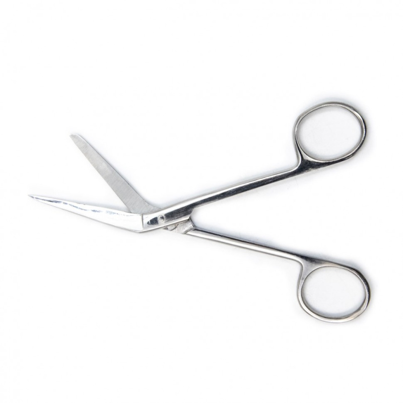 Ножницы для вскрытия сосудов, горизонтально-изогнутые, 135 мм. Surgiwell