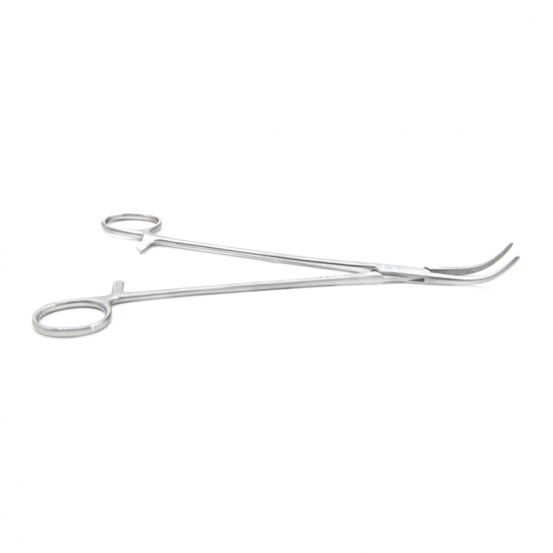 Зажим артериальный и лигатурный по Оверхольту, 21 см