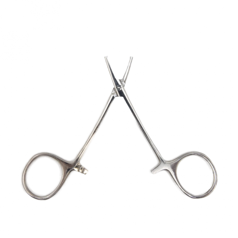 Зажим кровоостанавливающий, глазной, прямой с зубом, 84 мм. Surgiwell