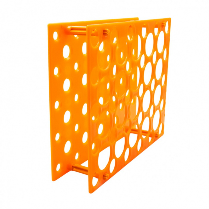 Штатив для пробирок универсальный 15 мл (30 гнезд) / 50 мл (20 гнезд), оранжевый