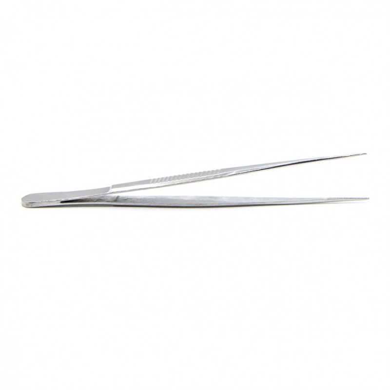 Пинцет анатомический глазной, прямой, 100 мм Surgiwell