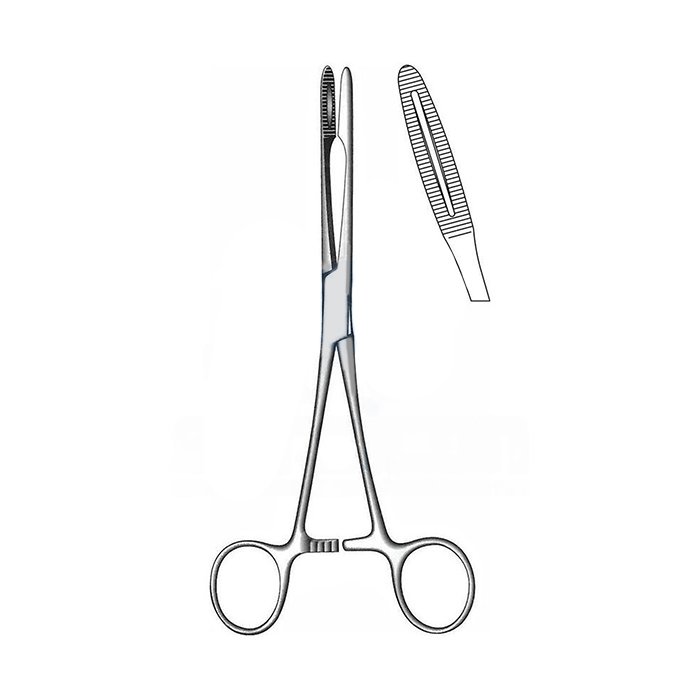 Корнцанг изогнутый Gross-Maier 20см, Surgicon