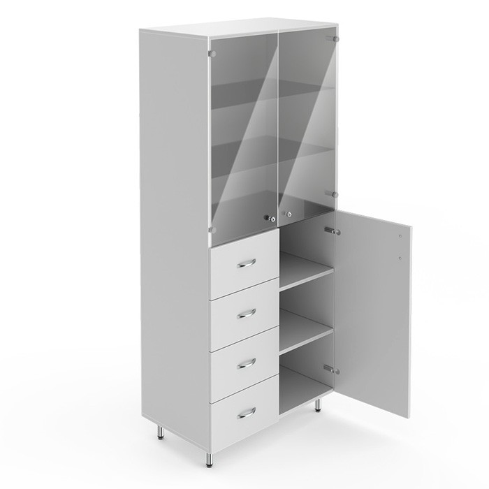 Двухсекционный шкаф для лабораторной посуды НВ-800 ШП