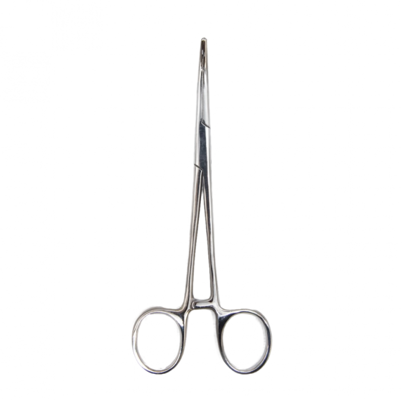 Зажим кровоостанавливающий, зубчатый, изогнутый № 1, 165 мм. Surgiwell