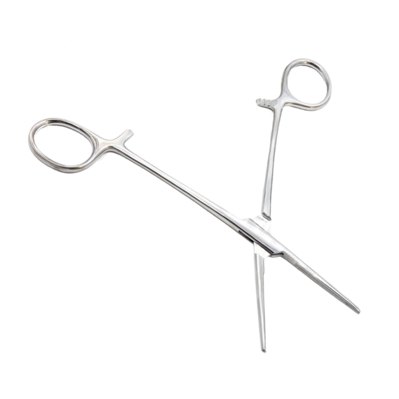 Зажим кровоостанавливающий, с атравматической нарезкой, прямой, 160 мм. Surgiwell