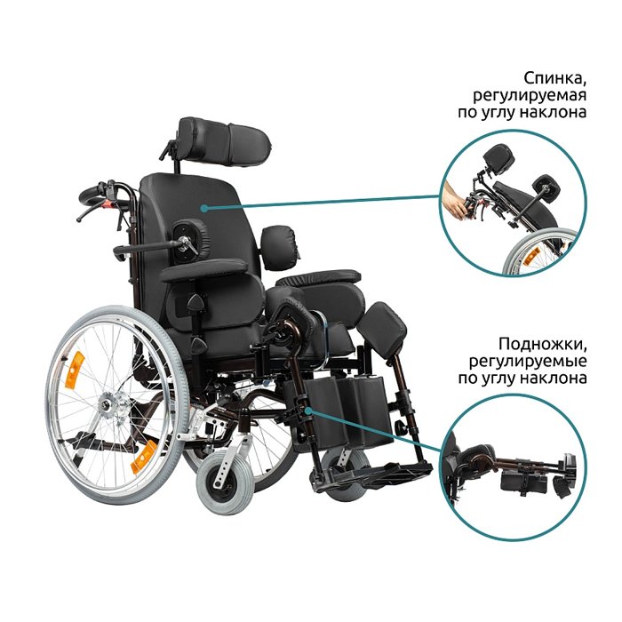 Инвалидная кресло-коляска механическая Ortonica Comfort 600