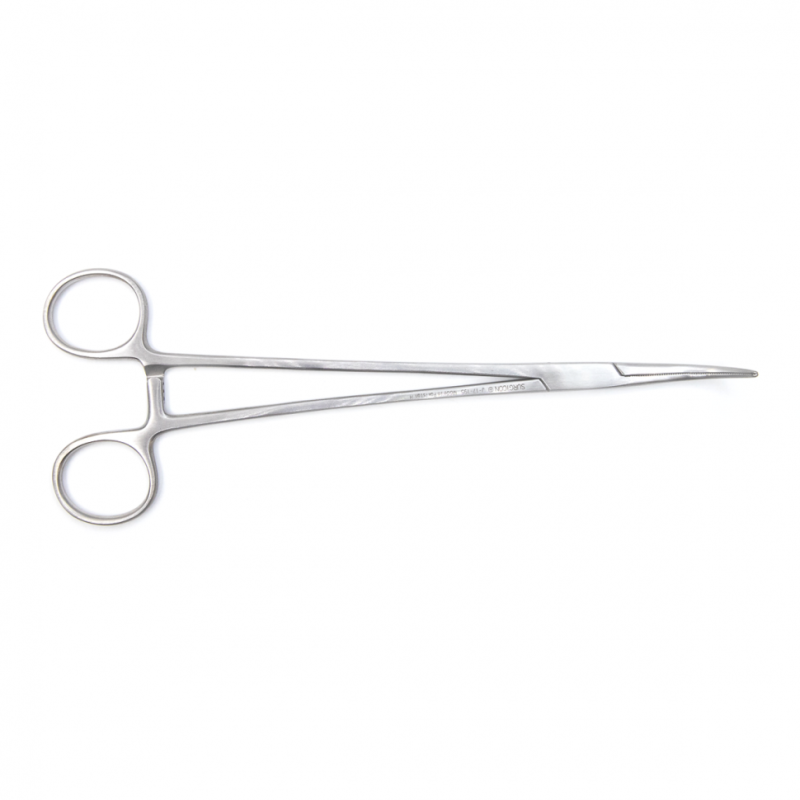 Зажим артериальный и лигатурный по Оверхольту, 21 см