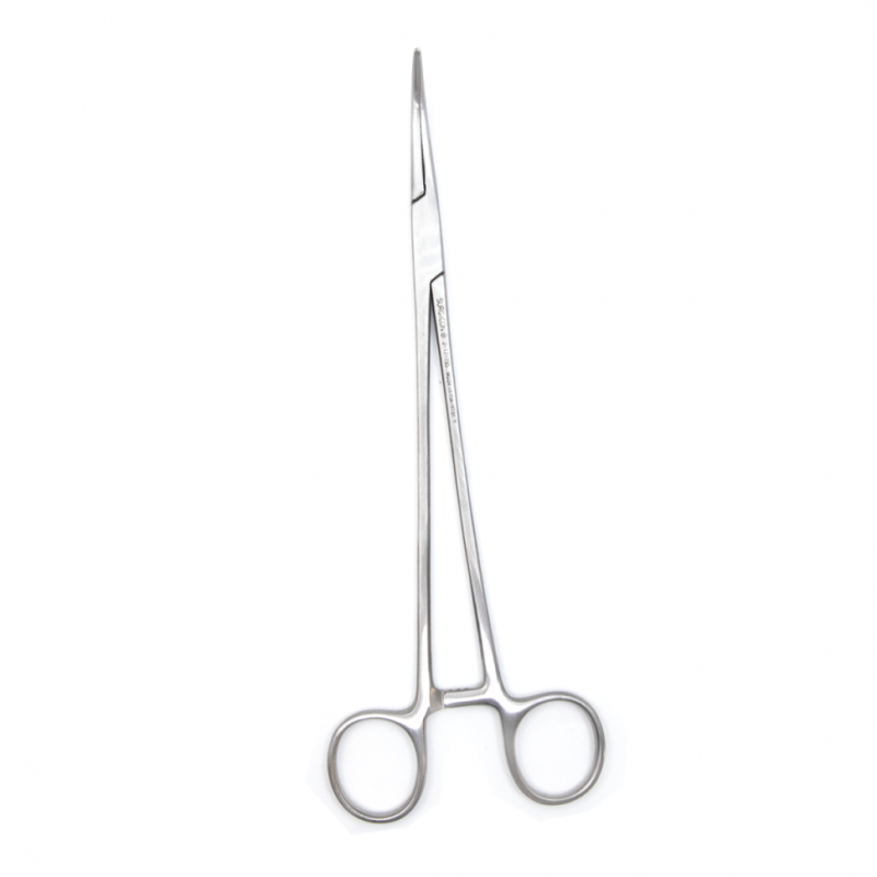 Зажим артериальный и лигатурный по Оверхольту, 21 см