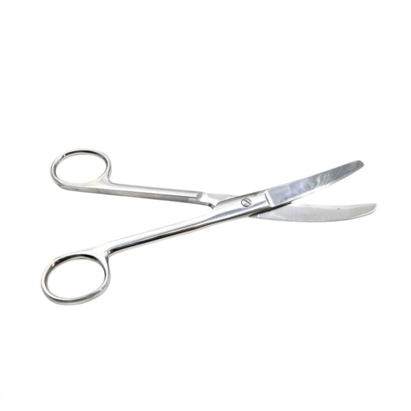 Ножницы медицинские твердосплавные, вертикально-изогнутые, тупоконечные 170 мм, Surgiwell