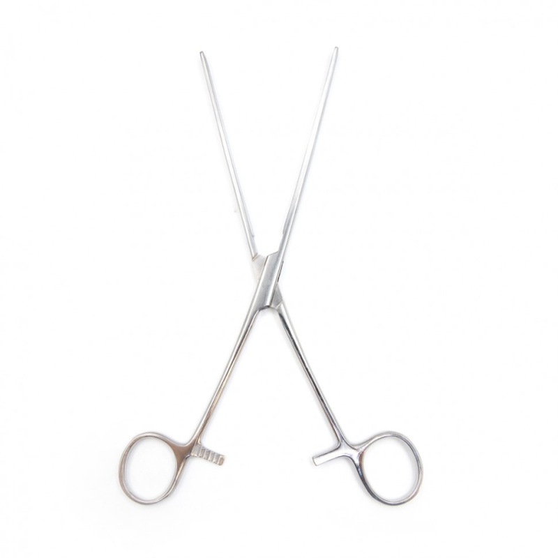 Зажим кишечный эластичный для взрослых, прямой, 240 мм. Surgiwell