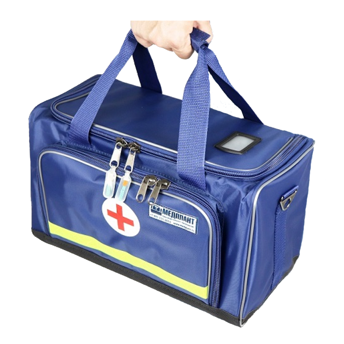 Набор изделий реанимационный для оказания скорой и неотложной помощи (укомпл. по пр. № 752н МЗ РФ) НРСП-01-"МЕДПЛАНТ" с коникотомом, без аспиратора, в сумке СР-3