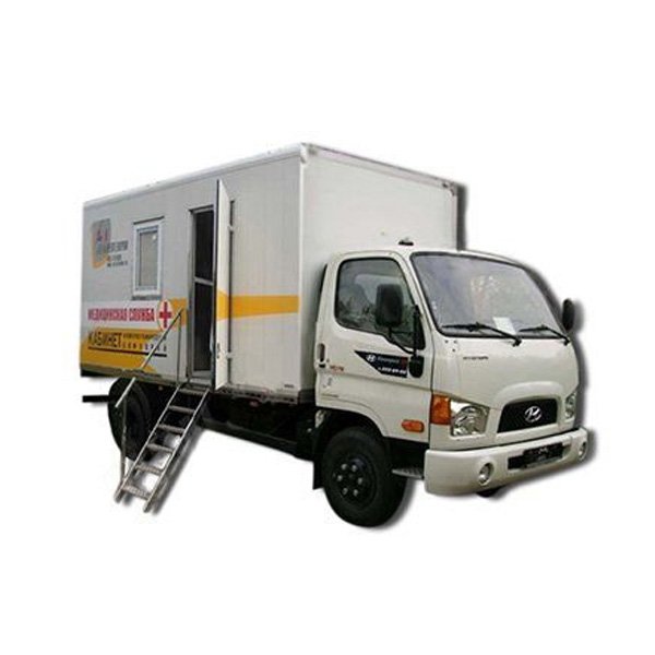 Кабинет флюорографический подвижной с цифровым флюорографом КФП-Ц-РП на базе шасси HYUNDAI HD78