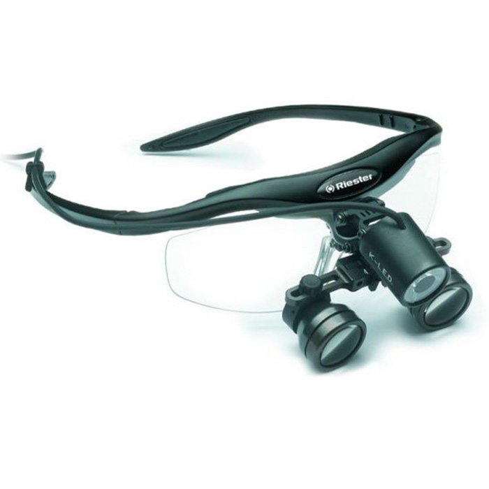 Рамка на очки с креплением для луп чёрная, Riester