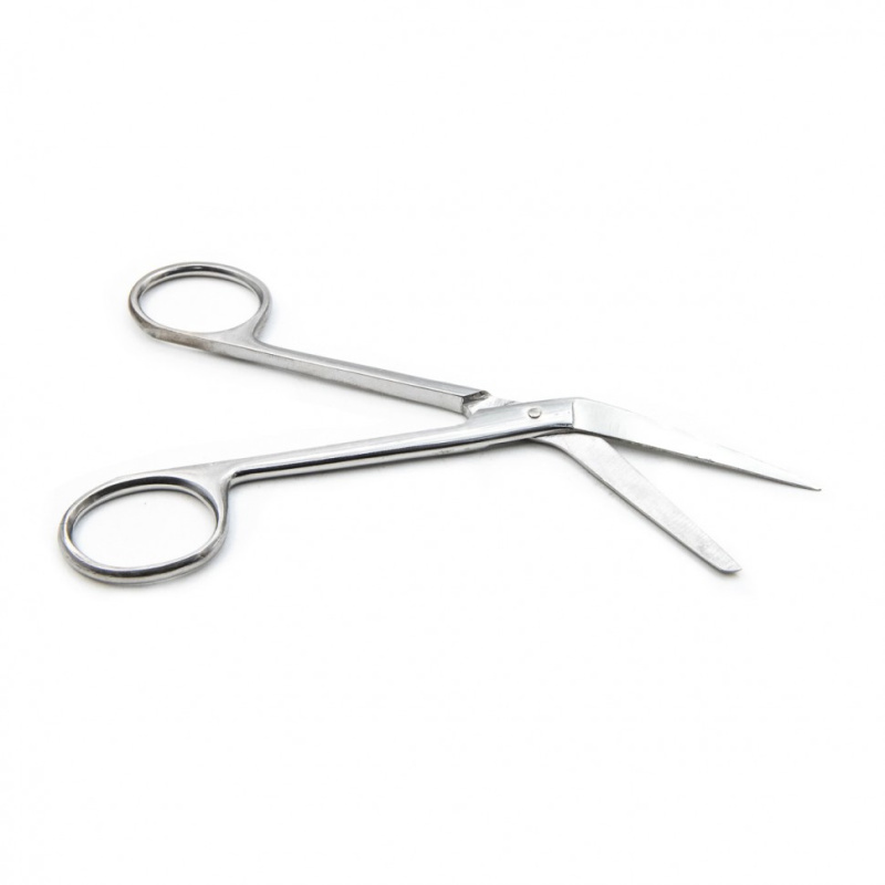 Ножницы для вскрытия сосудов, горизонтально-изогнутые, 135 мм. Surgiwell
