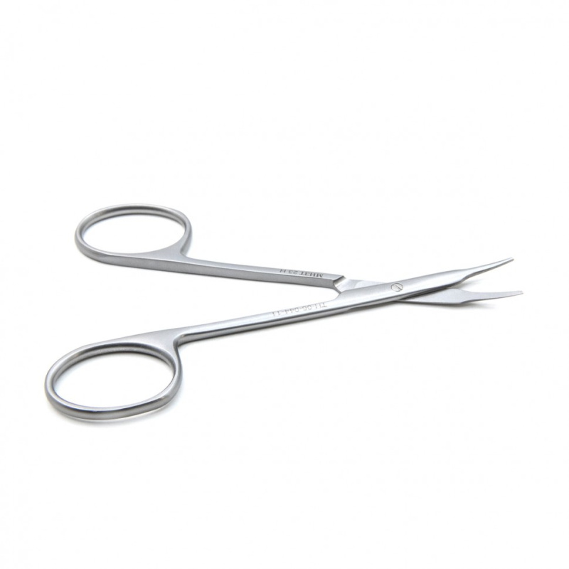 Ножницы роговичные тупоконечные вертикально изогнутые 110 мм