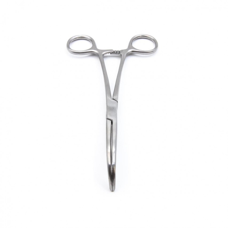 Зажим артериальный по Микстеру-О Шаугнези горизонтально-изогнутый, 180 мм