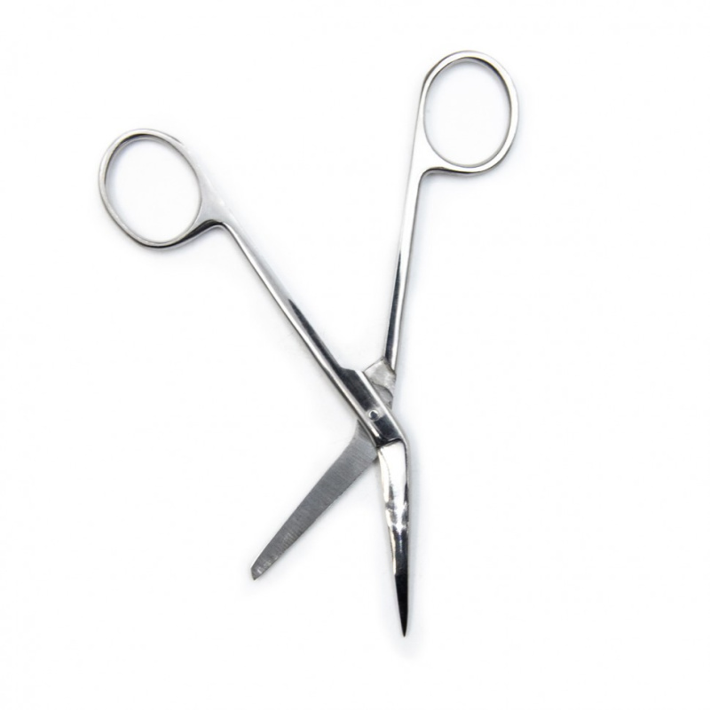 Ножницы для вскрытия сосудов, горизонтально-изогнутые, 135 мм. Surgiwell