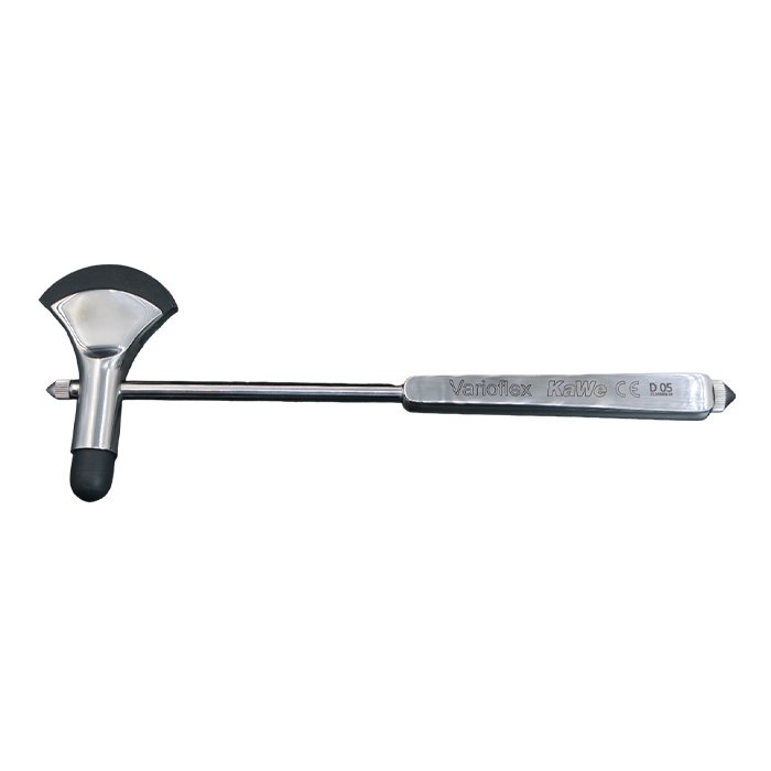 Неврологический молоточек ВАРИОФЛЕКС в форме топорика по Фассбендеру 155г, с иглой и кисточкой, KaWe