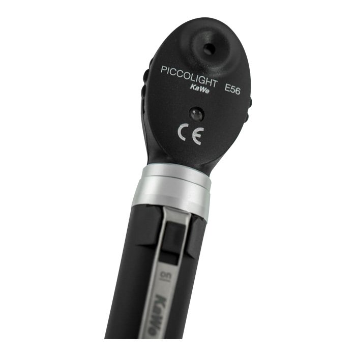 Офтальмоскоп карманный PICCOLIGHT E 56 (с ЛЭД лампой 2,5В) night (черный), сумочка в комплекте, KaWe