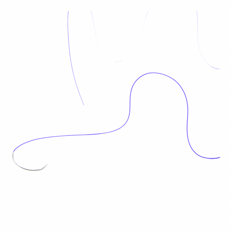 Игла атравматическая с нитью хирургической ПОЛИДИОКСАНОН мононить фиолетовый USP 5/0 (МР1), 75 см, 4C-0,4x16-5/0-PDO ПТО Медтехника, 20 шт/уп