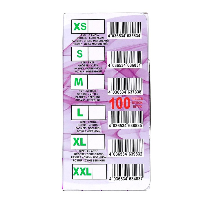 Перчатки ВИНИЛОВЫЕ  (SFM, Германия) размер L