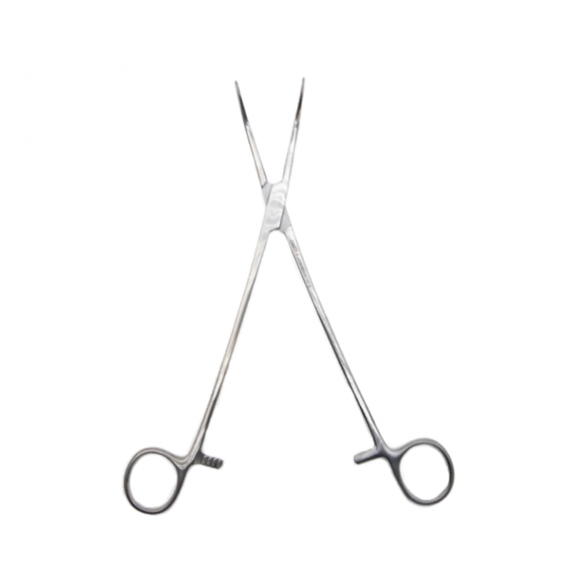 Зажим артериальный и лигатурный по Оверхольту, 22 см