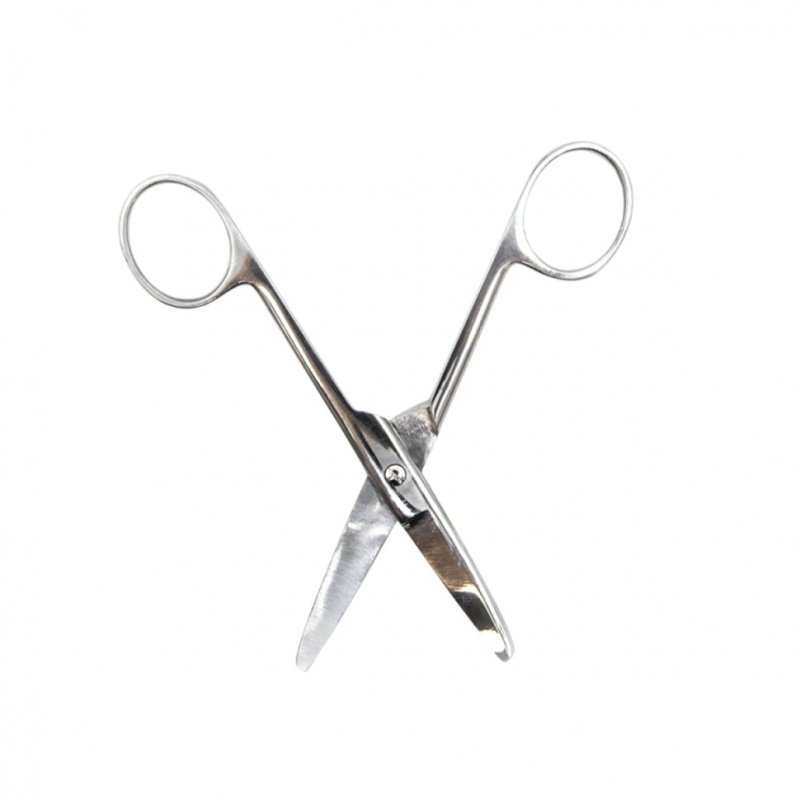 Ножницы хирургические детские, тупоконечные, вертикально-изогнутые, 125 мм, Surgiwell